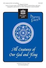 All Creatures of Our God and King Unison choral sheet music cover